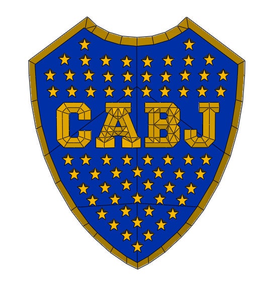 Boca Juniors Shield Papercraft, DIY Craft, Low Poly, Papercraft Shield ...