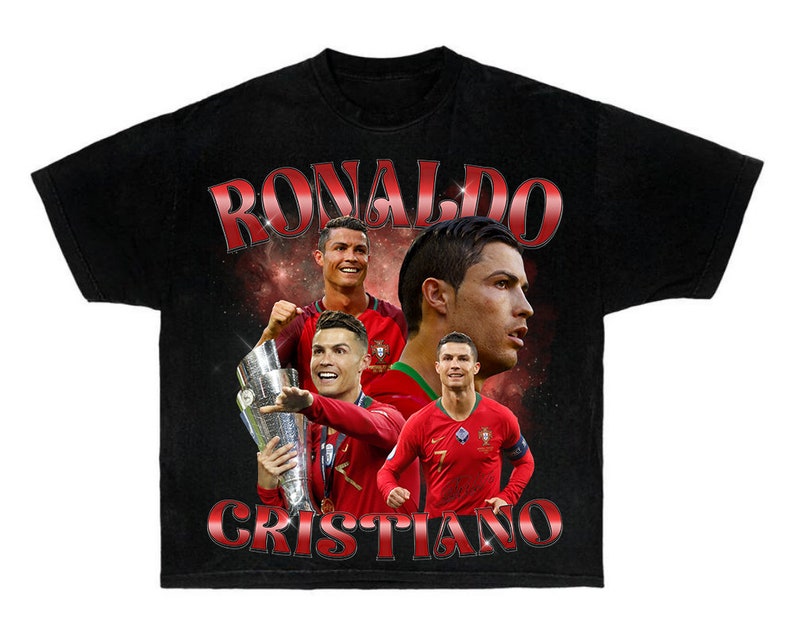 Cristiano Ronaldo PNG Bootleg Tshirt PNG Football Bootleg Etsy