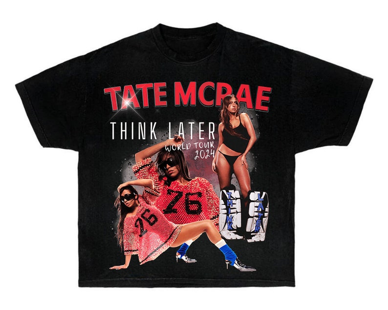 Tate McRae Think Later World Tour 2024 Camisa de concierto - Etsy México