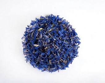 Handpicked Organic Dried Blue Cornflower Flower Petals Wedding Decor Tea Blends Bath Bombs