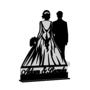 Wedding Gift Stand Decoration - Bride and Groom stand - Vector for Laser Cutting - Svg Dxf Ai Pdf Cdr
