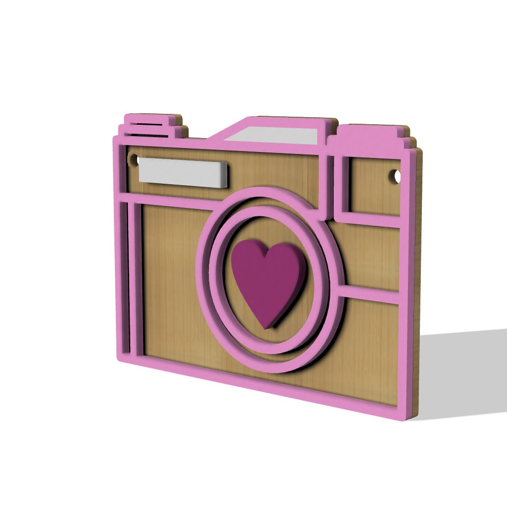 Camera Vector for Laser Cutting - Dxf Ai Svg Pdf Cdr - 3mm - Etsy