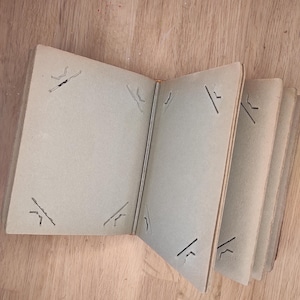Antique French Vintage Photo Album for Junk Journaling, Collages, Mixed Media, Scrapbooking