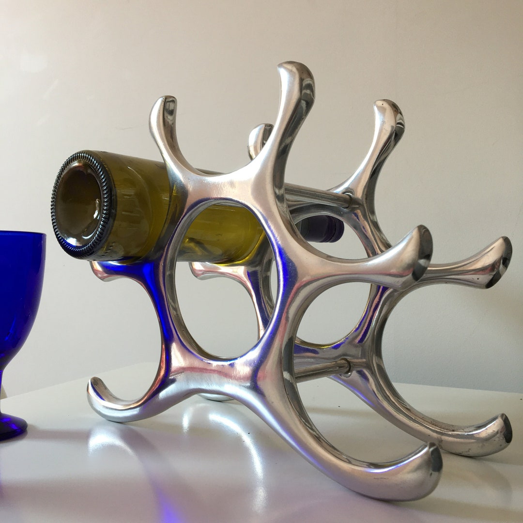 Sculptural Aluminium Wine Rack Etsy UK