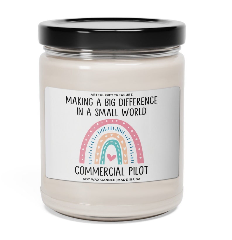 COMMERCIAL PILOT Gifts L Funny Candle for Women and Men L Appreciation