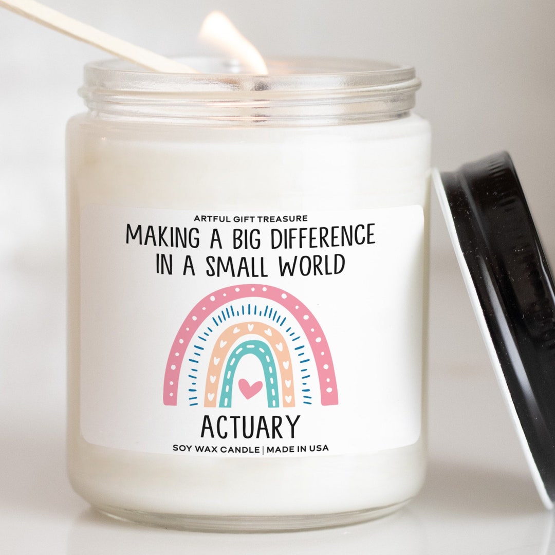 ACTUARY Gift L Funny Candle Gift for Women and Men L Appreciation