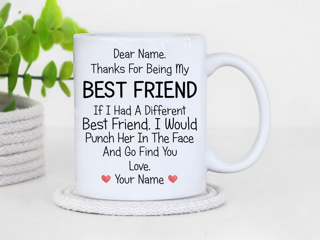 Best Friend Mugs Friends Gifts Best Friends Mug Set Etsy