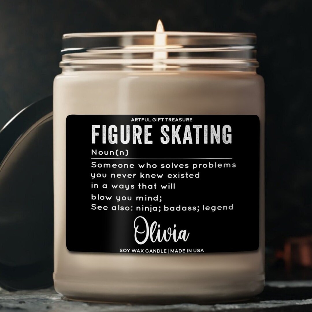 Figure Skating Gifts Figure Skating Coach Candle for Men Women Ice