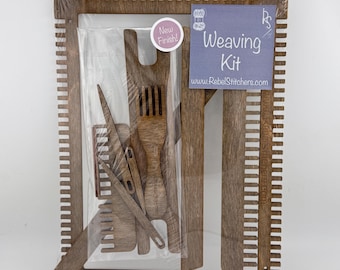 Small Lap Loom Kit - Two sizes in one - easy to transport and space saving