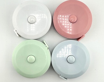 Mystery color - Automatic Retractable Soft Measuring Tape - 60 inch / 150 cm - for measuring clothing, sewing, knitting and crochet notion