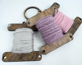 I-shaped Yarn Bobbin - wooden handmade yarn bobbin