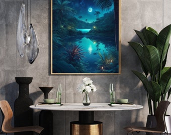 Exotic,view,imagination,free the mind,digital printable art, Download Product, Instant download.