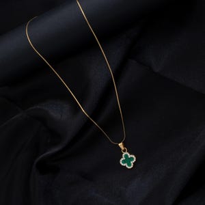 Stunning Leaf Clover Necklace | 14K Gold Plated Necklace | Personalized Lucky Clover | Anniversary Gift | Gift for Women | Gift for Her
