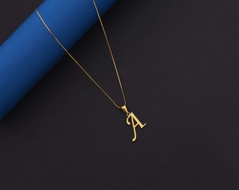 Custom Initial Necklace | Personalised Letter Necklace | Letter Charm Necklace | Minimalist Letter Necklace | Birthday Gift For Her | Gift