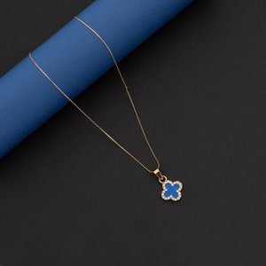 Stunning Leaf Clover Necklace | 14K Gold Plated Necklace | Personalized Clover Necklace | Good Luck Charm for Women | Gift for Women