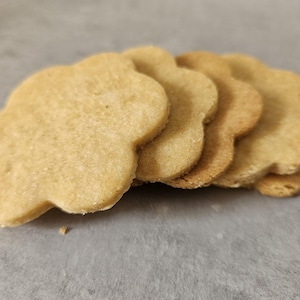 Vegan & gluten-free plain cookies – Homemade – Lactose and egg free – Artisanal treats – Healthy snack