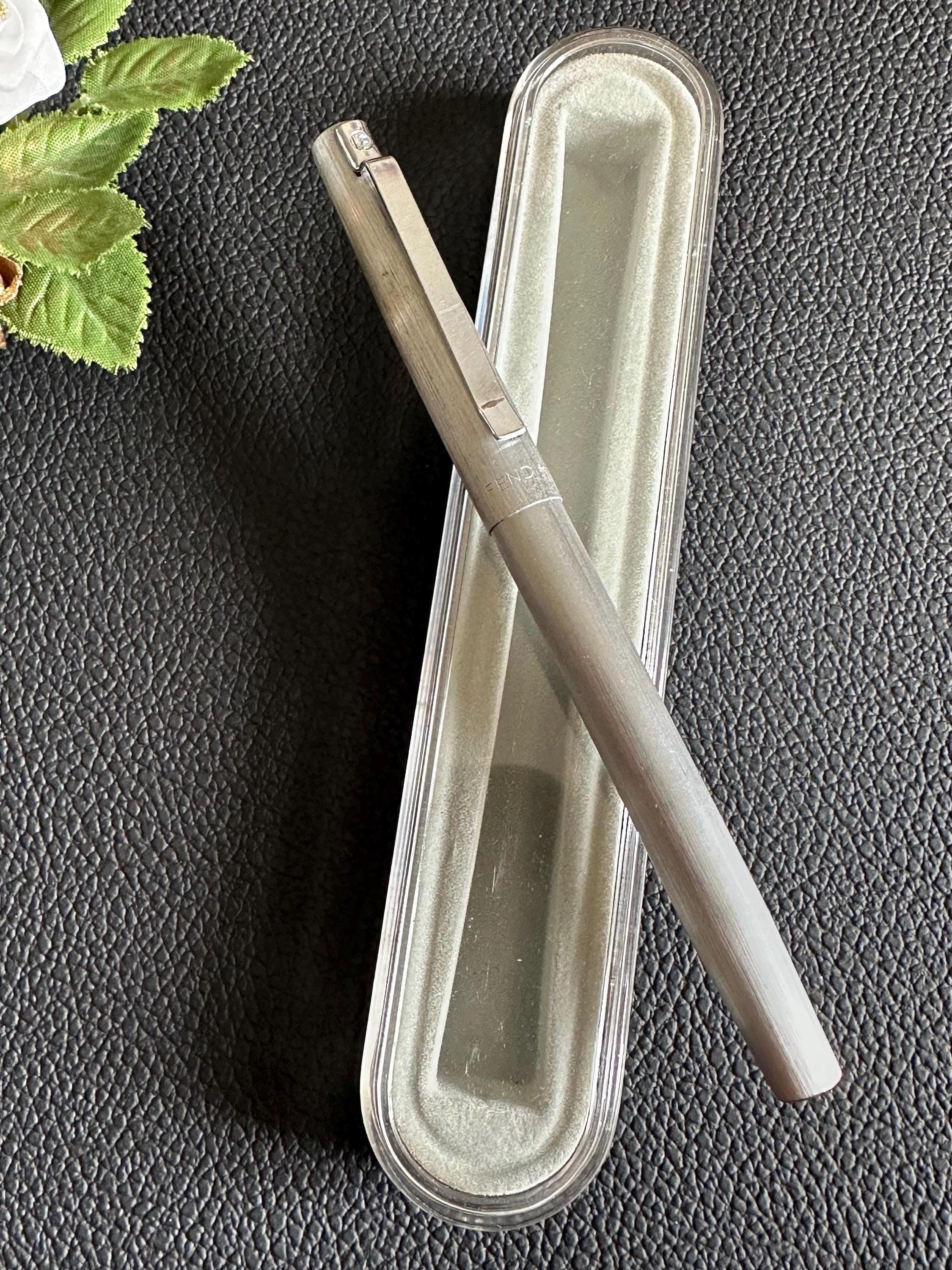 First Pen Fend Germany With a Fine Nib, Matte Silver Color - Etsy