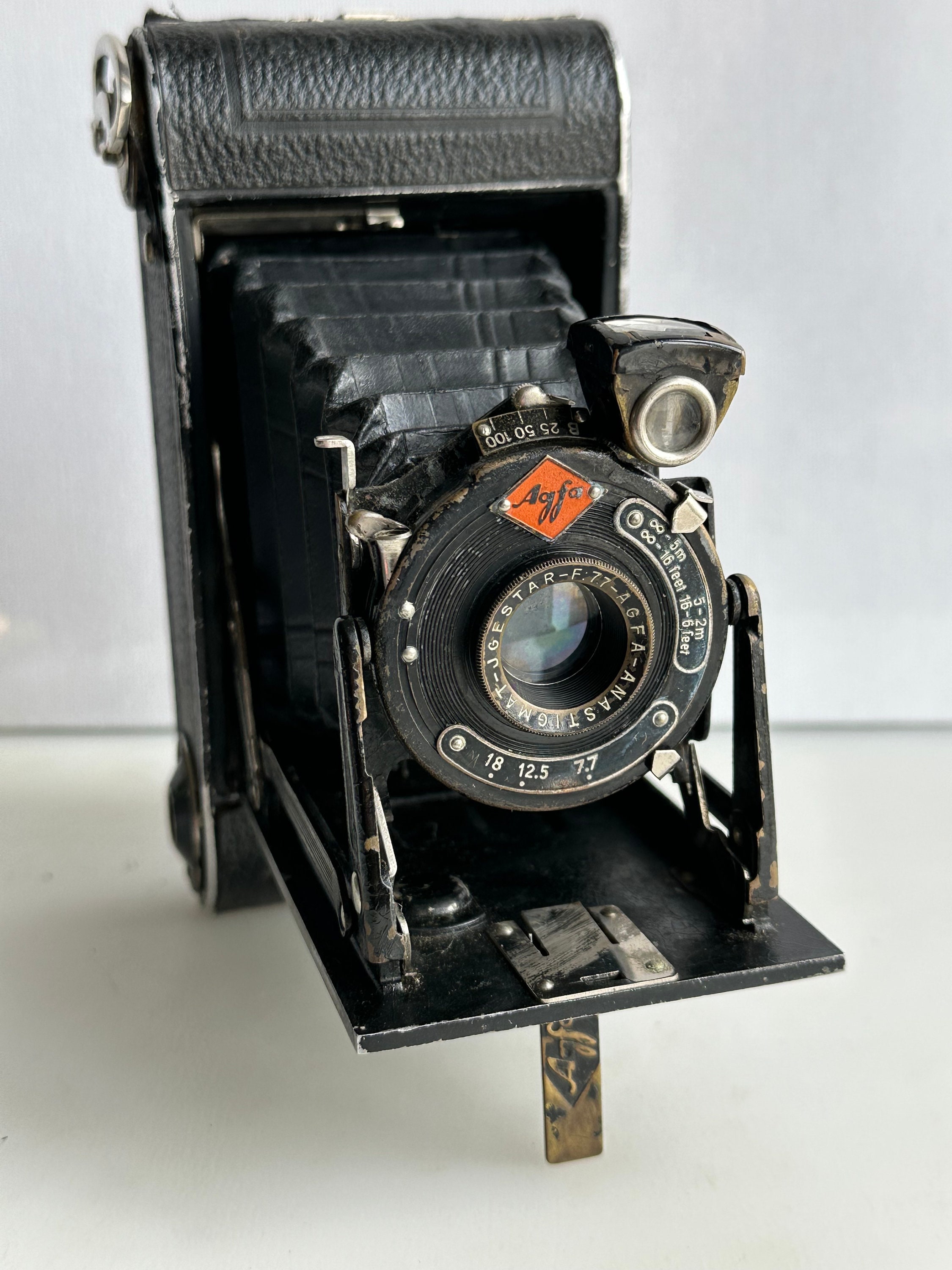 Vintage Camera Agfa Folding Billy Record Anastigmat-jgestar