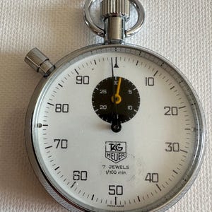HEUER ストップウォッチ 7石 手巻き アンティーク ヴィンテージ