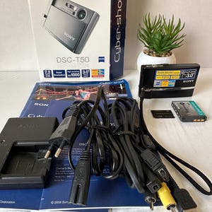 Digital Camera Sony Cyber-shot DSC-T50 7.2 MP - Etsy