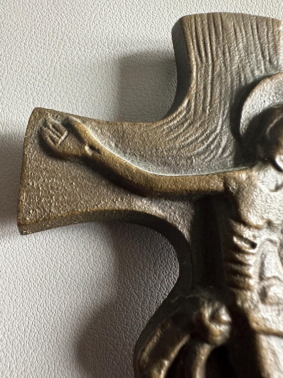Vintage Bronze Wall Cross, Amulet, by Egino Weinert, Germany - Etsy