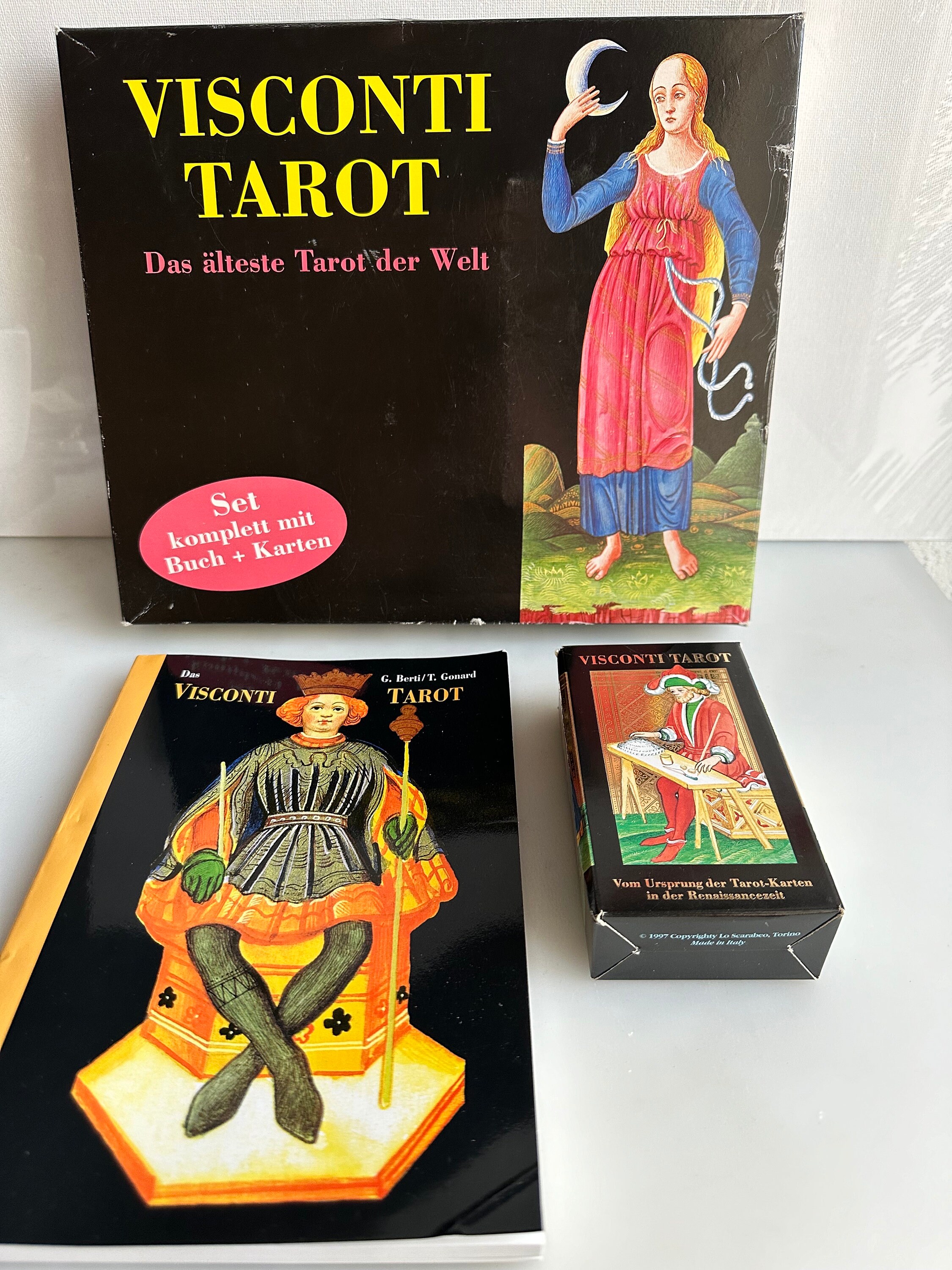 Visconti Sforza Lo Scarabeo Tarot Deck + Book 1999 - Etsy