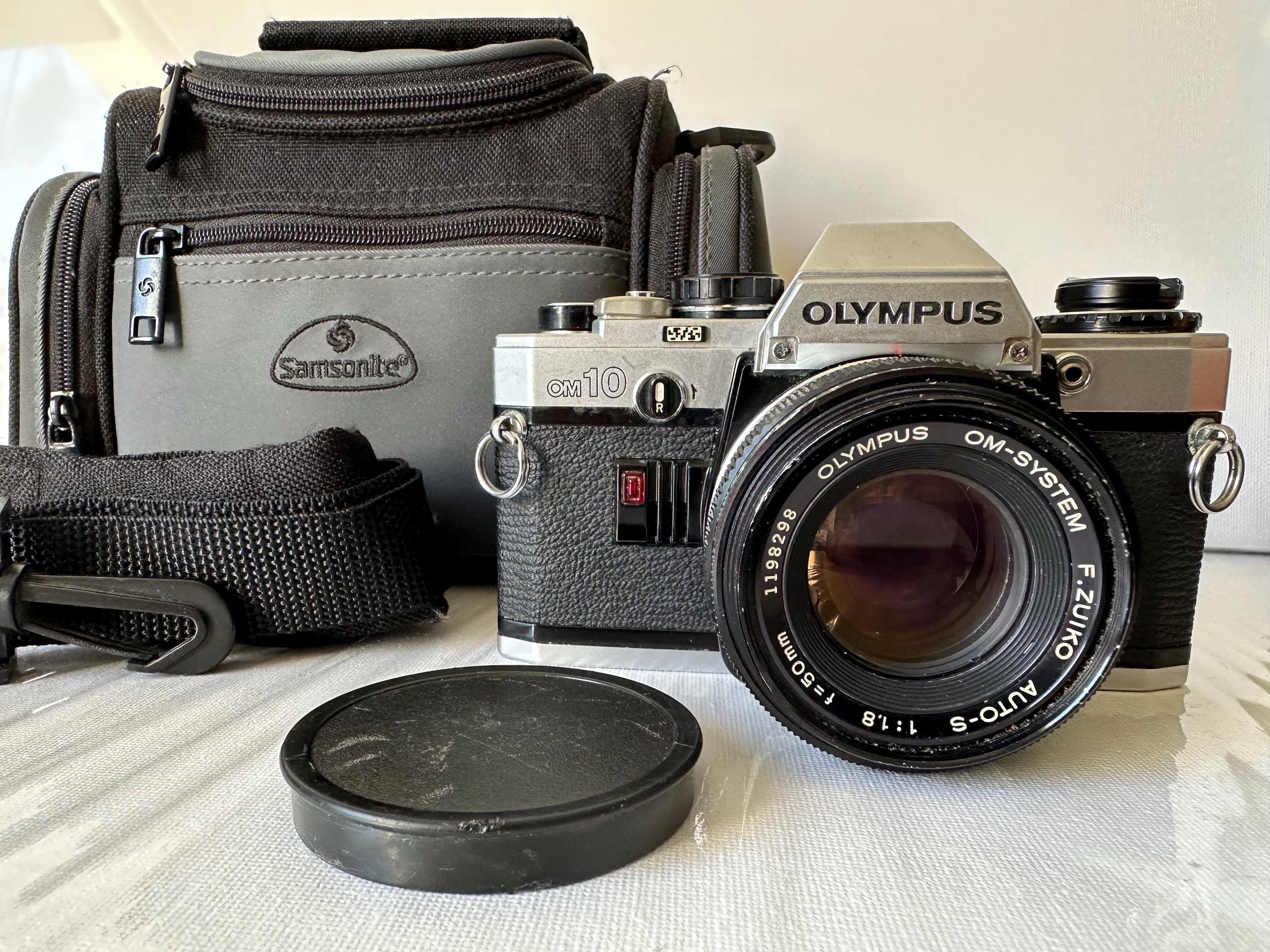 Film SLR Camera Olympus OM 10 With Zuiko 1.8/50 Lens - Etsy