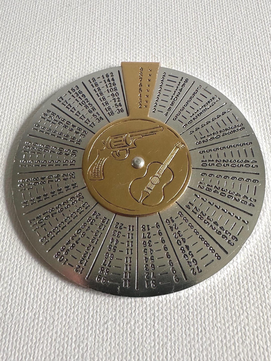 Vintage Sliding and Rotating Calculator, Ruler for Multiplication From ...