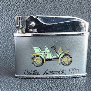 Vintage petrol lighter Penguin, Japanese lighter from the mid-20th century