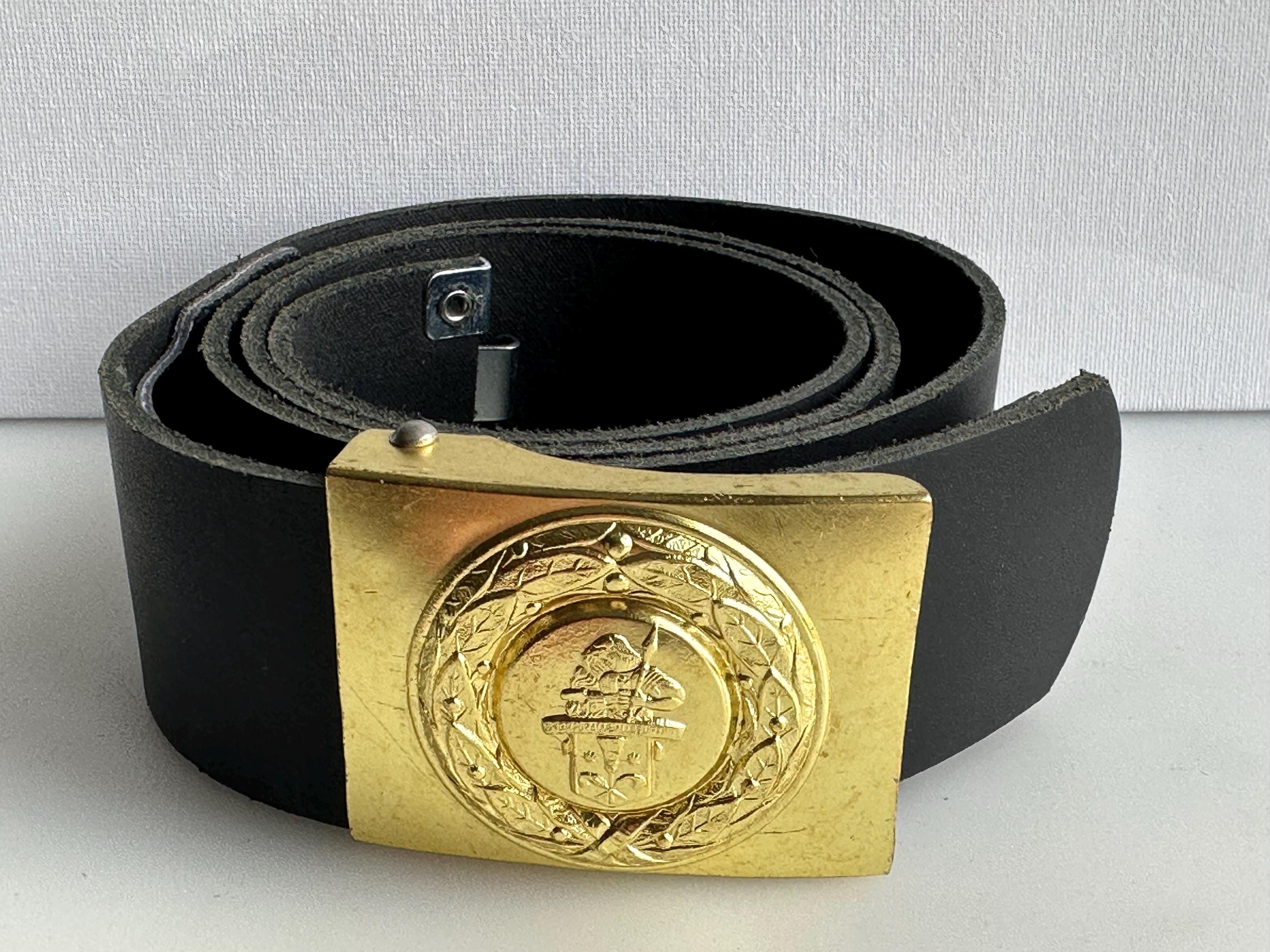 Vintage Belt With Chimney Sweep Buckle, German Chimney Sweep Belt