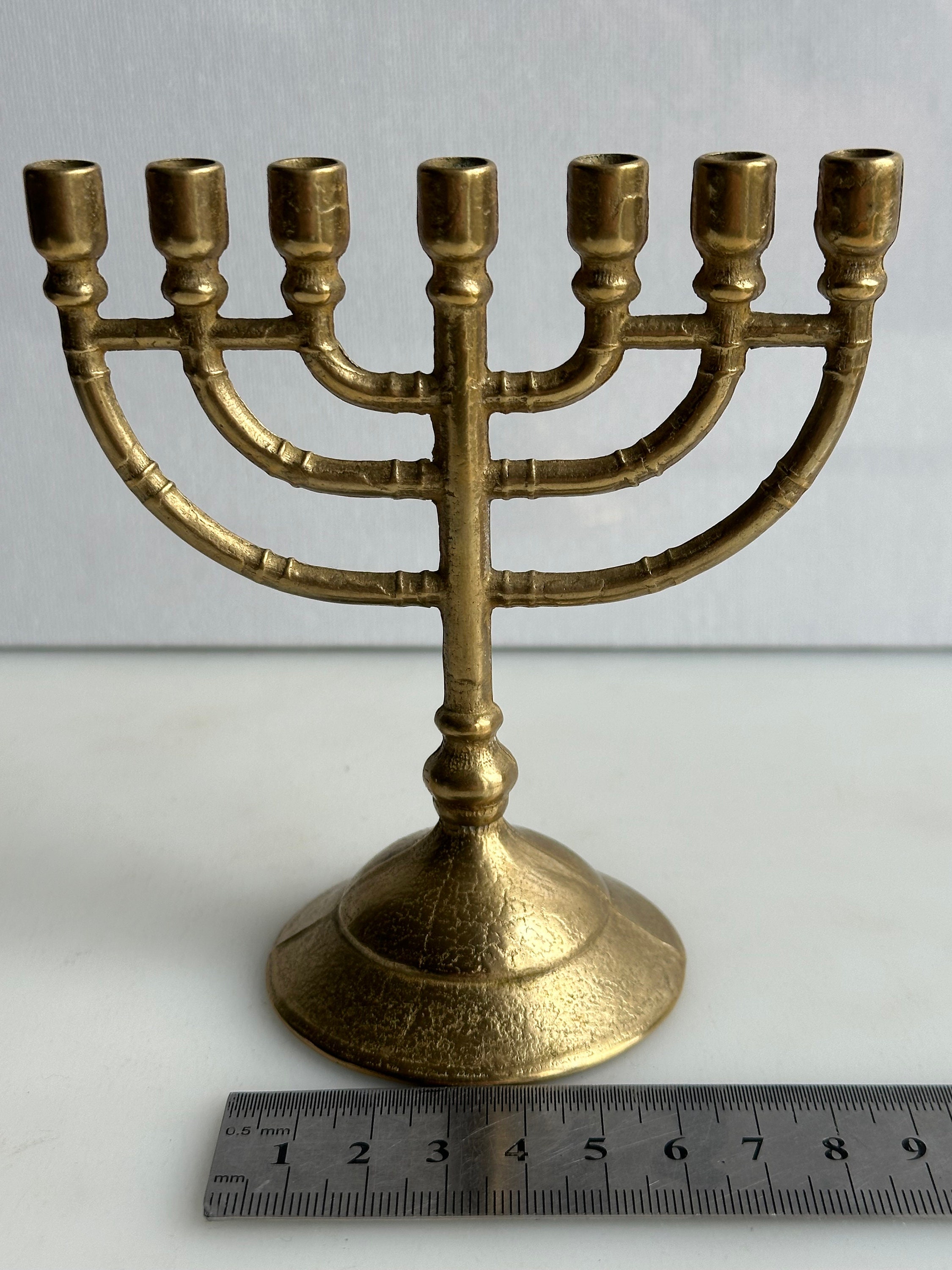 7 本のろうそくが付いたメノーラー燭台。 - Etsy 日本