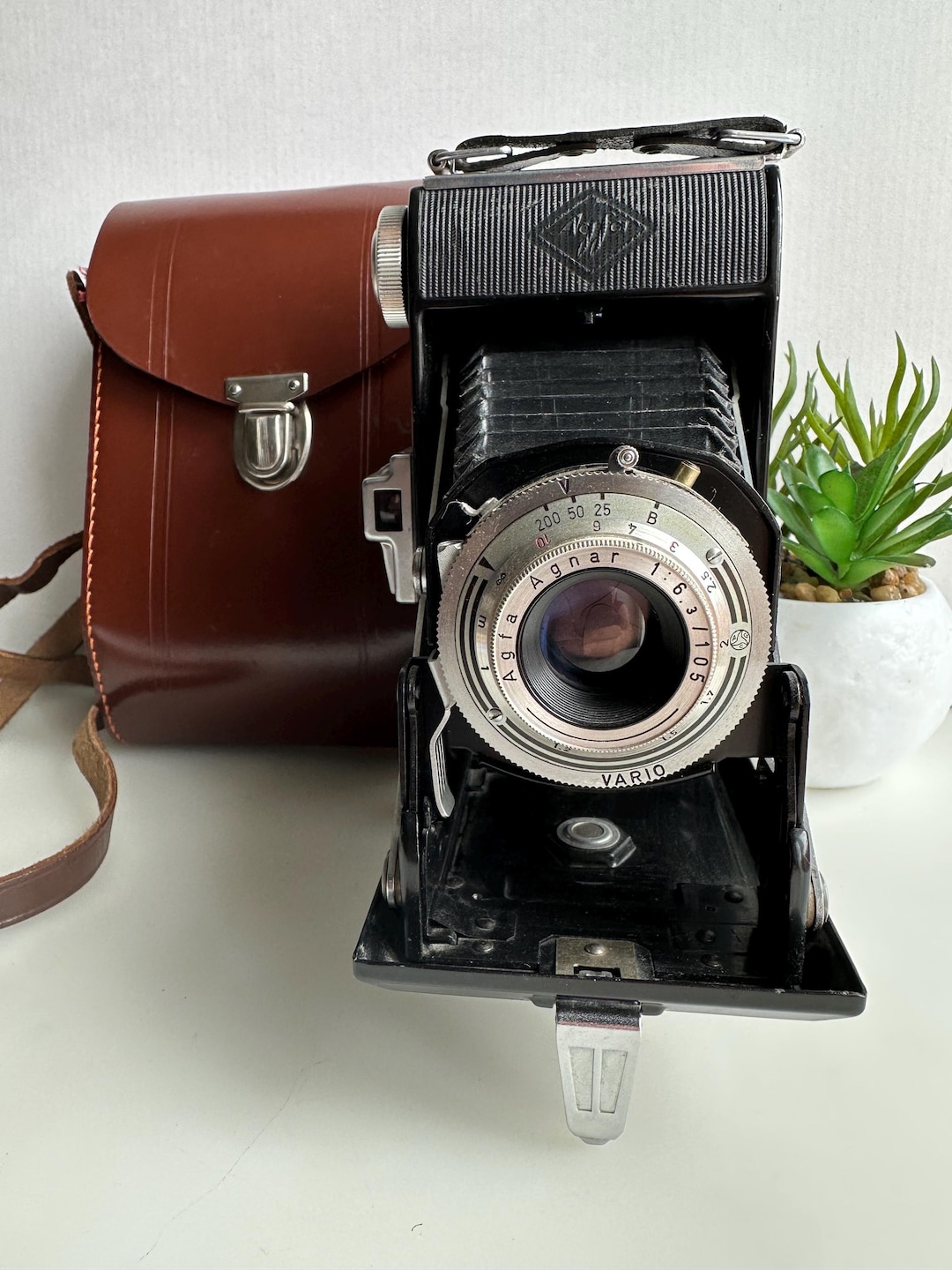 Appareil Photo Pliant Agfa Billy I - Agnar 1:6.3/105 Pronto, Vintage