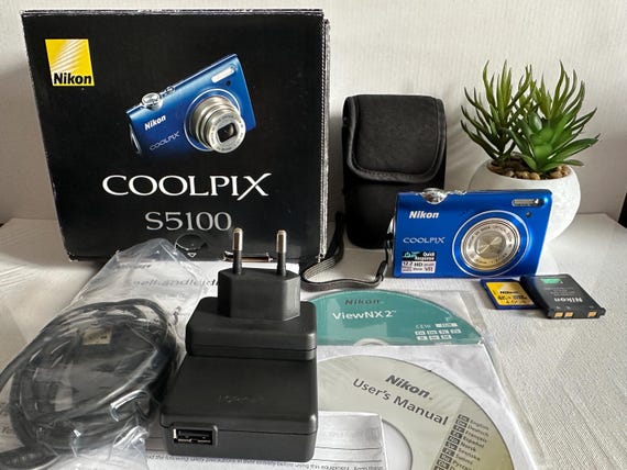 Digital Camera Nikon Coolpix S5100 12.2 MP - Etsy