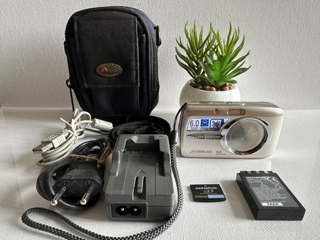 Digitale camera Olympus Mju 600 6,0 MP - Etsy Nederland