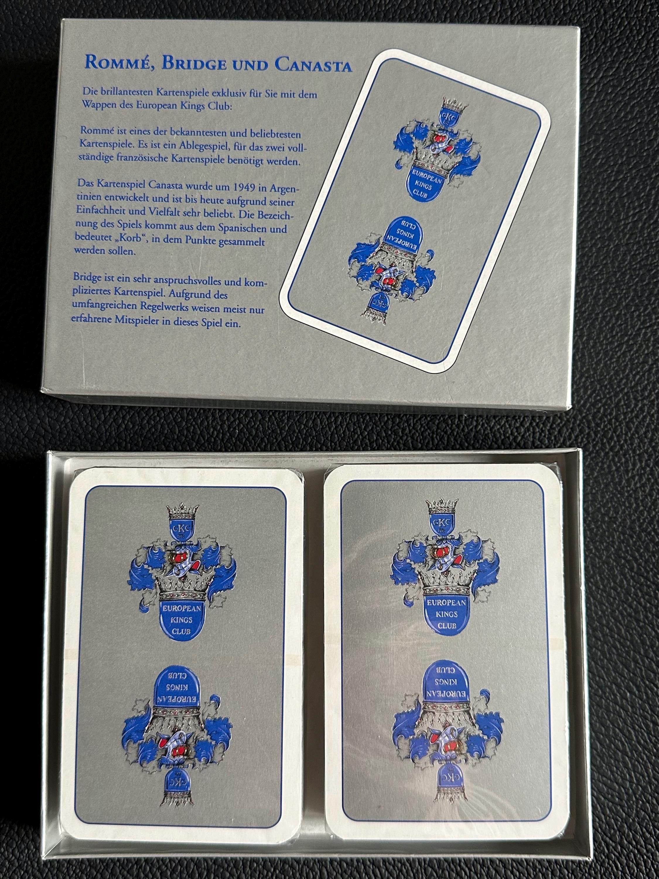 Playing Cards With the Coat of Arms of the European Kings Club