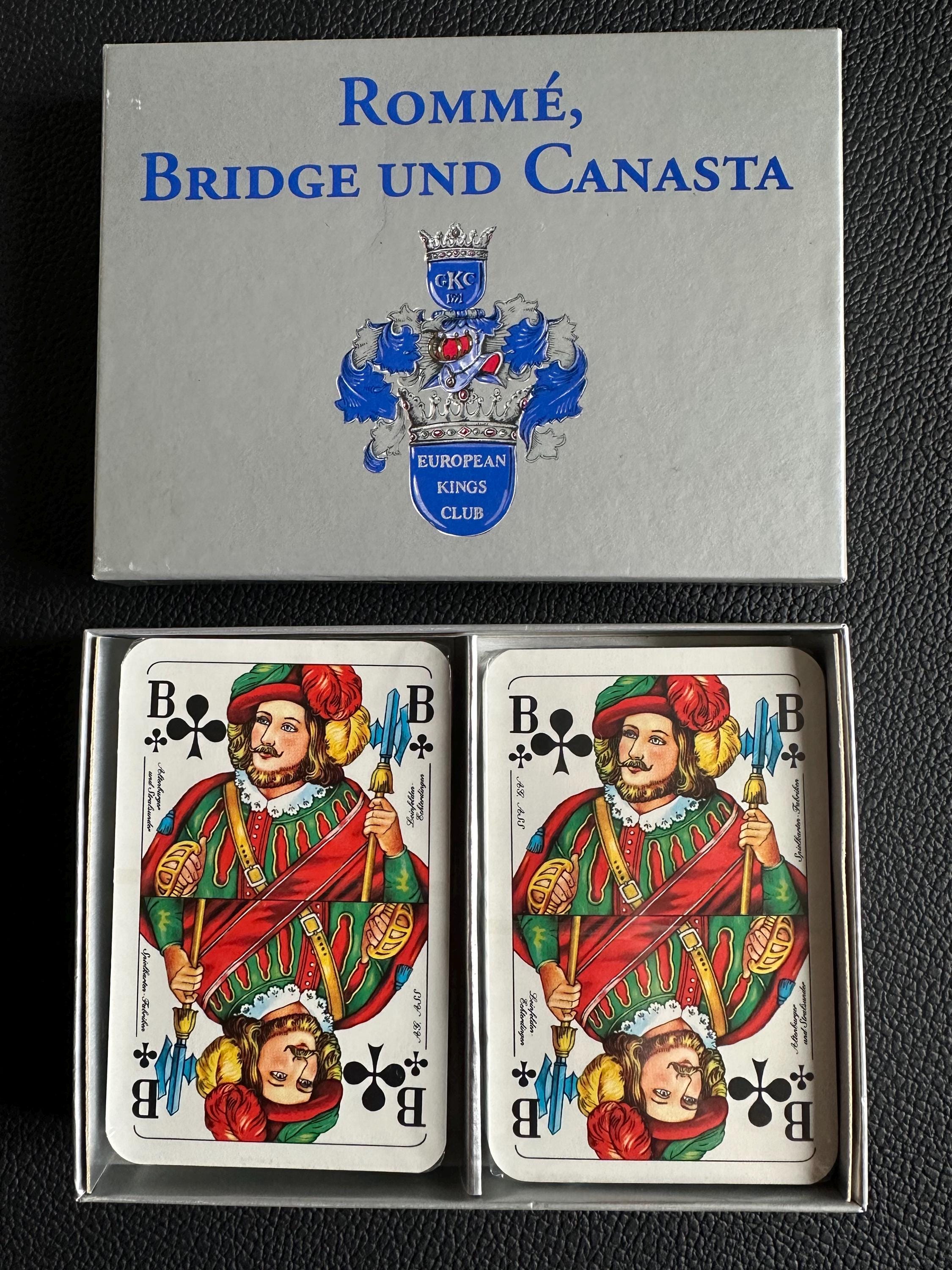 Playing Cards With the Coat of Arms of the European Kings Club
