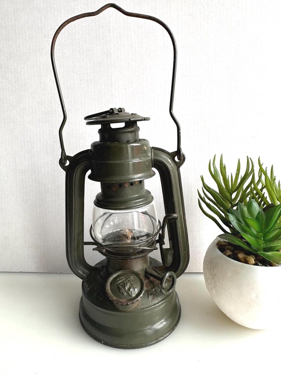 A Vintage Small Lantern Produced by Feuerhand 75 Atom in A Vintage Small Lantern Produced by Feuerhand 75 Atom in
