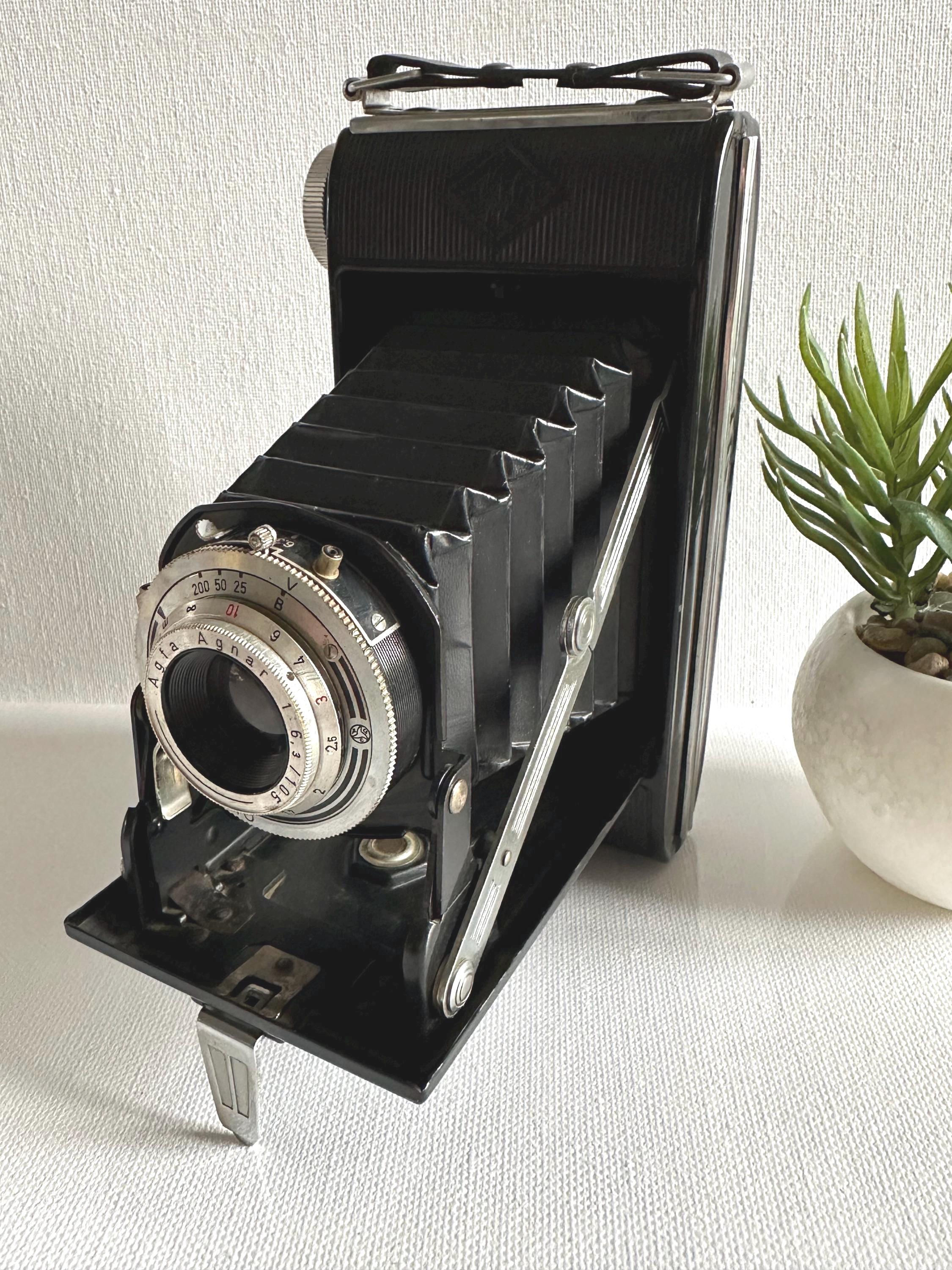 Appareil Photo Pliant Agfa Billy I – Agnar 1:6.3 / 105 Pronto – Noir, Format Film