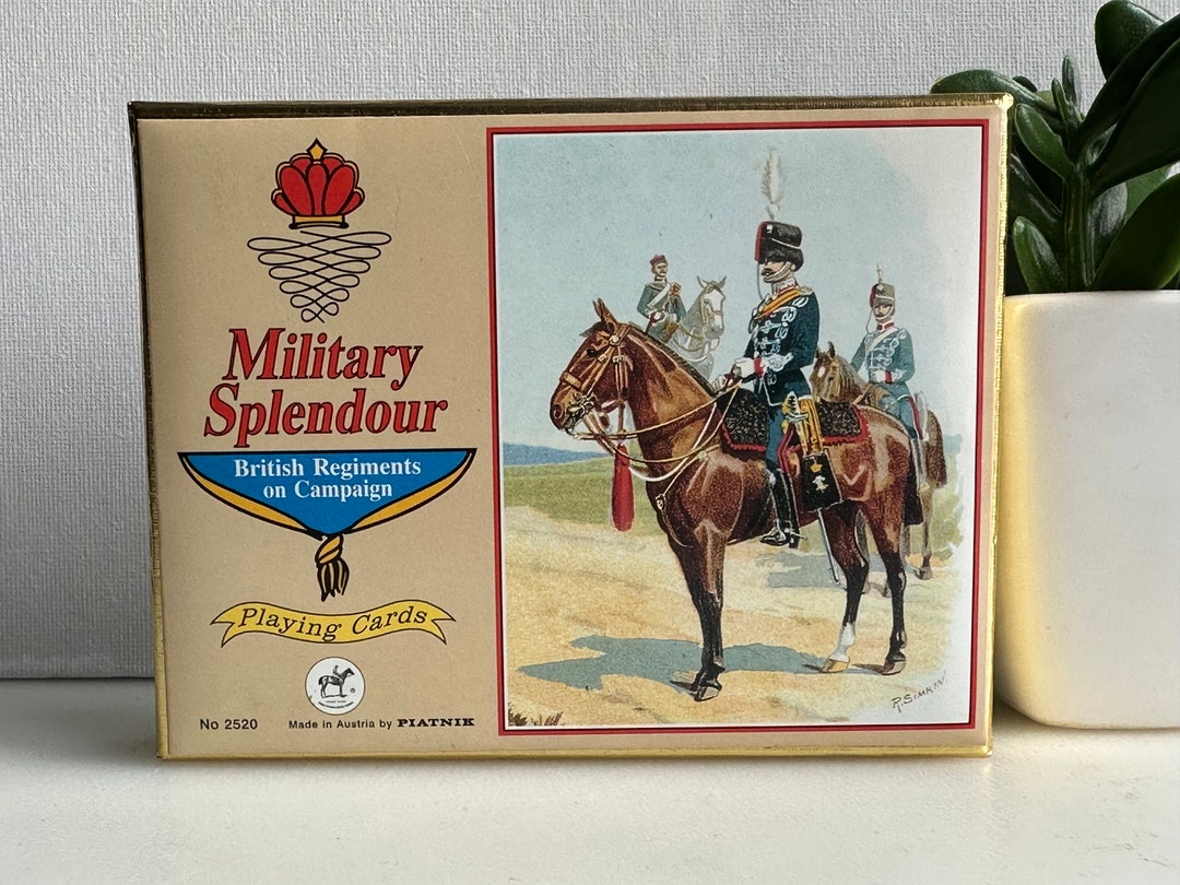 Playing Cards Double Deck 2x55 Мilitary Splendour PIATNIK Austria - Etsy