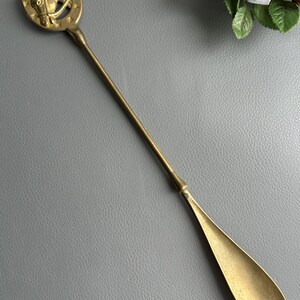 Vintage brass shoe horn horseshoe horse