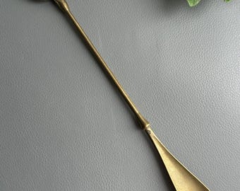 Vintage brass shoe horn horseshoe horse
