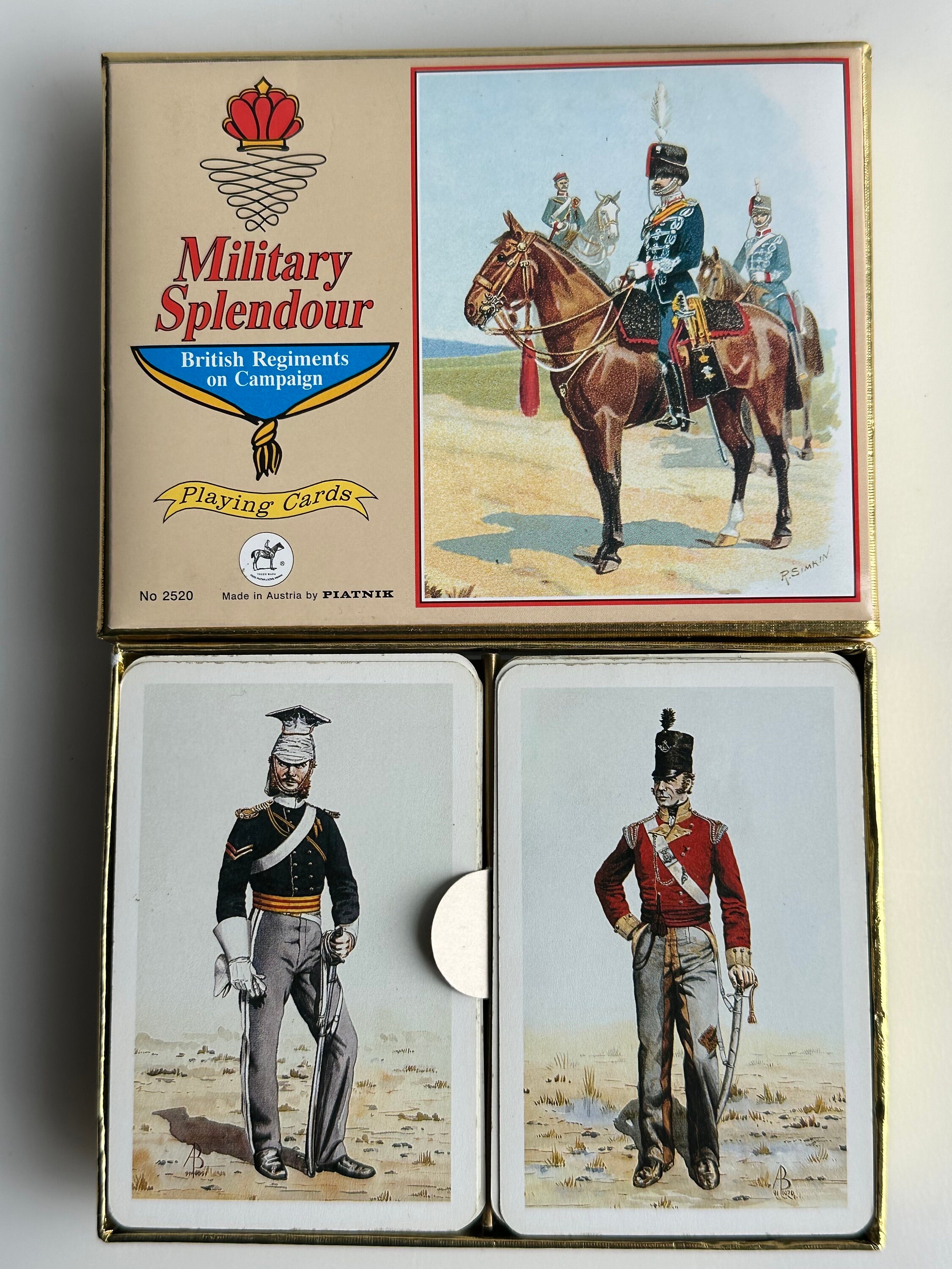 Playing Cards Double Deck 2x55 Мilitary Splendour PIATNIK Austria - Etsy