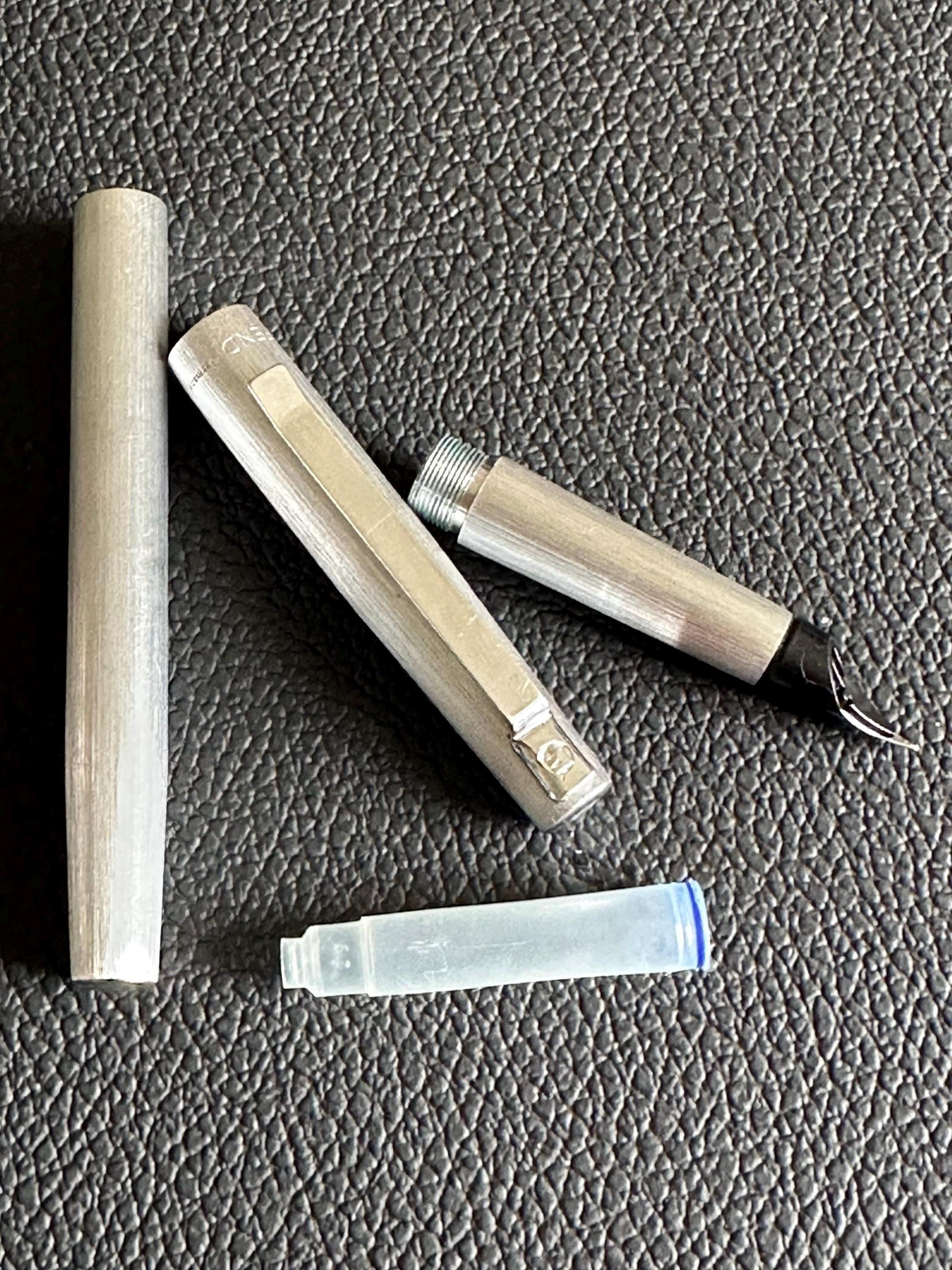 First Pen Fend Germany With a Fine Nib, Matte Silver Color - Etsy