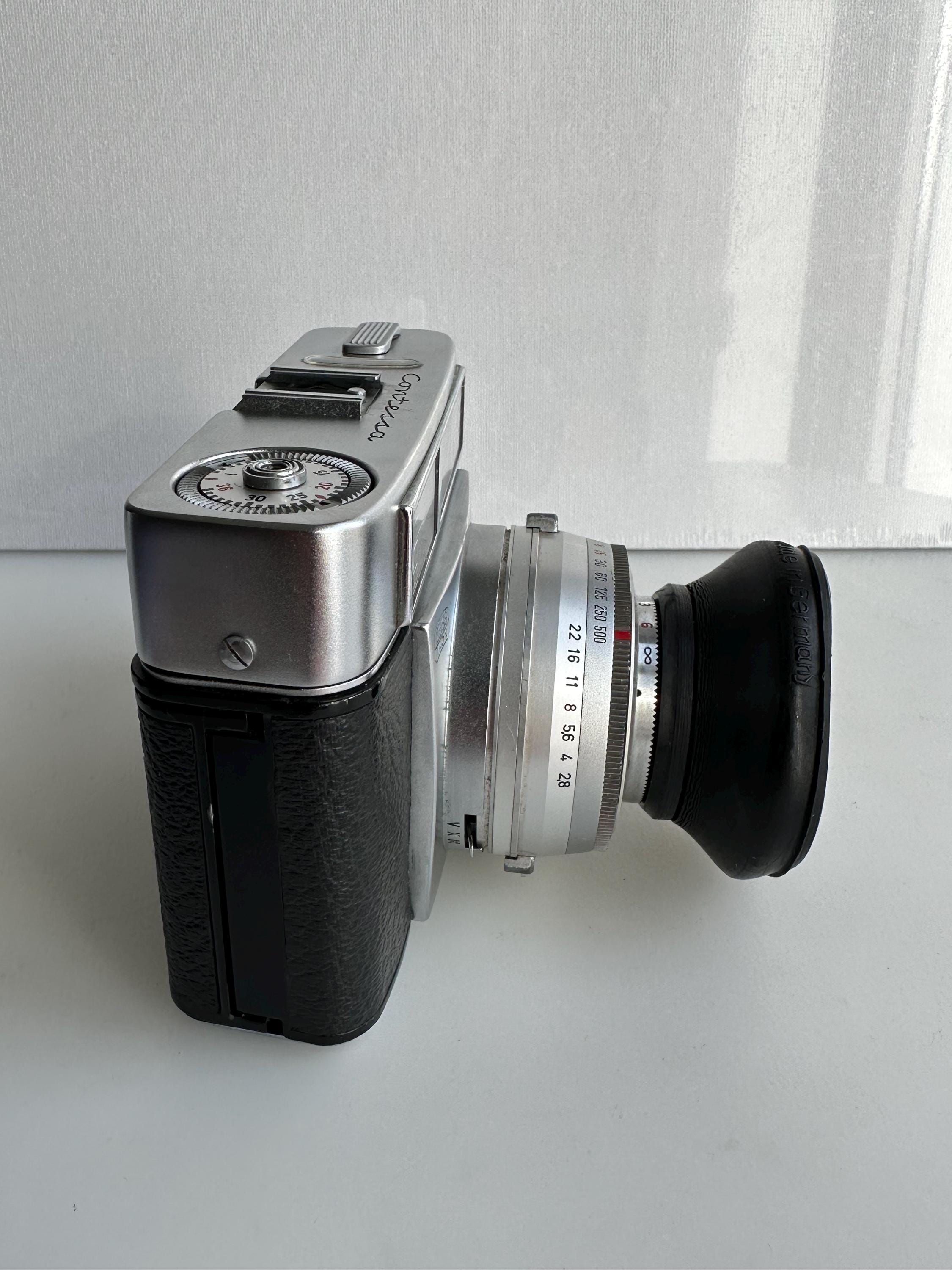 Vintage Kamera Zeiss Ikon Contessa Objektiv Tessar 1:2,8/50mm geprüft (3116