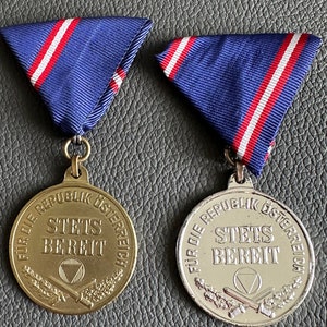 Two medals &quot;For Military Service&quot; 2nd and 3rd class Austria