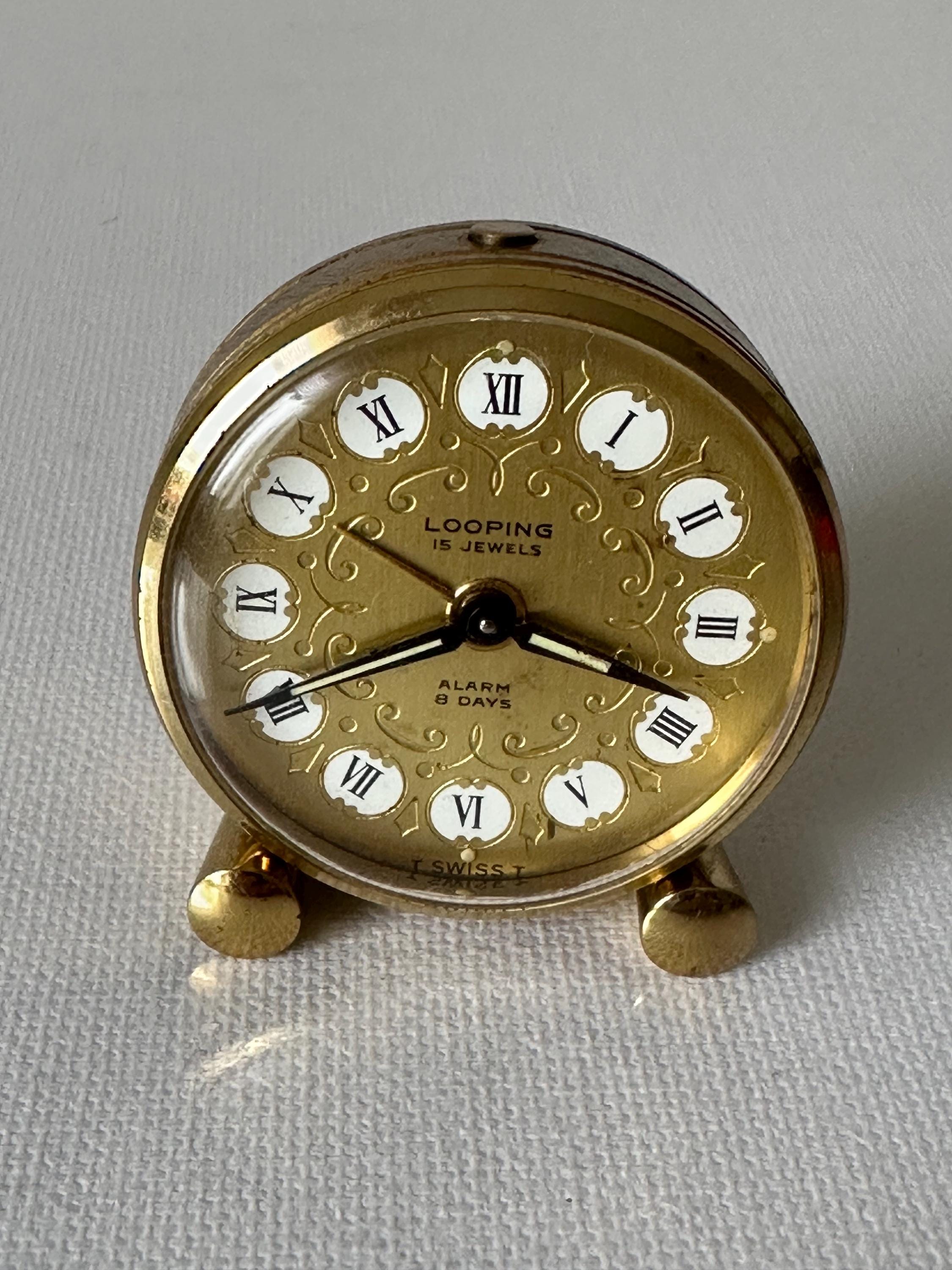 Swiss Imhof アンティーク機械式置き時計 15jewels 8days Swiss Imhof アンティーク機械式置き時計 15jewels 8days - メルカリ