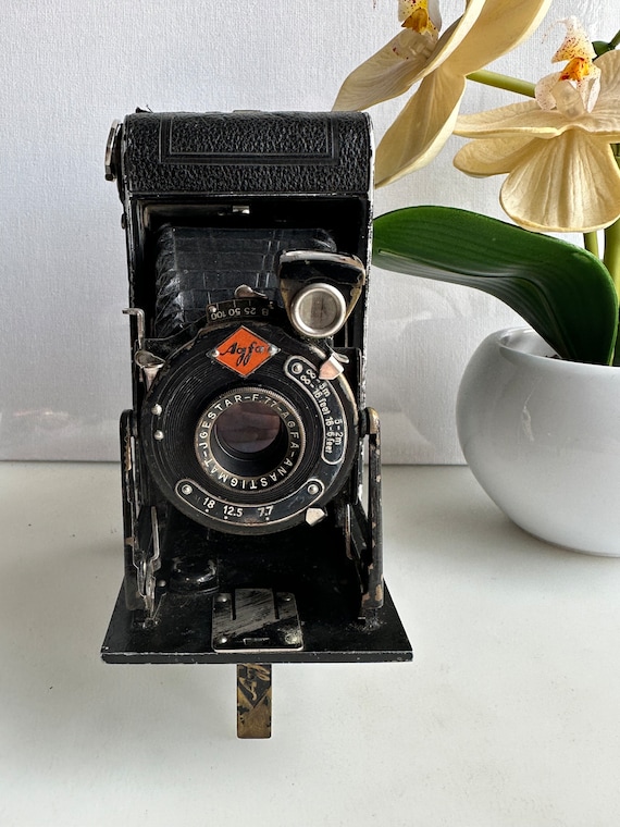 Vintage Camera Agfa Folding Billy Record Anastigmat-jgestar