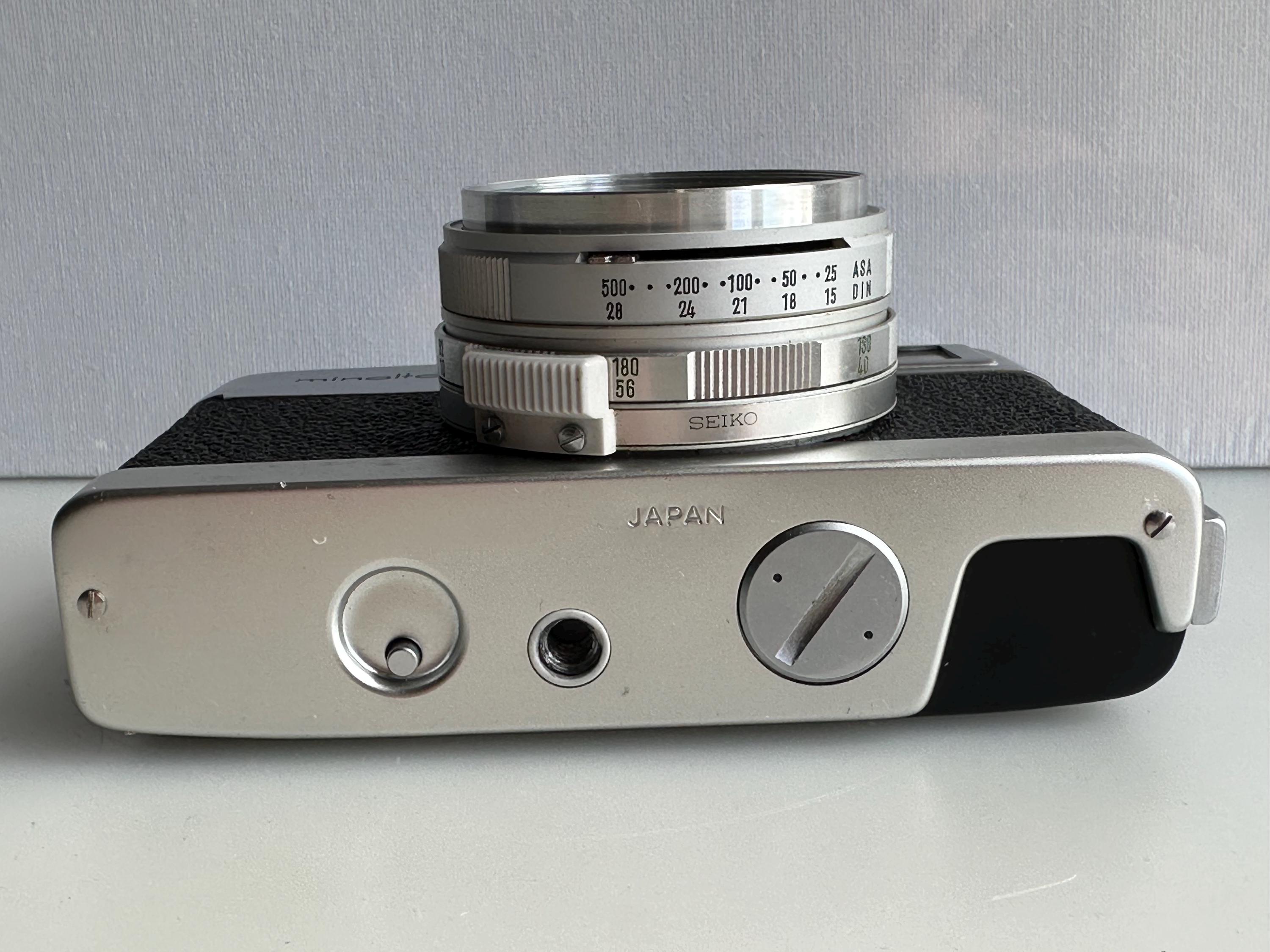 Minolta AL-F Objectif Rokkor 1:2.7 Flash étui Occasion Appareil Photo Minolta AL-F Avec Objectif Rokkor 1:2.7 Et Flash - Occasion Fonctionnel Appareil Photo Minolta AL-F Occasion