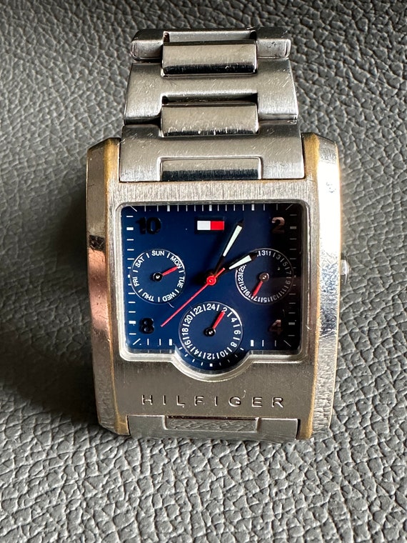 Men s Wristwatch With Chronograph Tommy Hilfiger F90218 Quartz Etsy