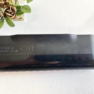 Hohner CX12 kromatisk munspel, tillverkad i Tyskland
